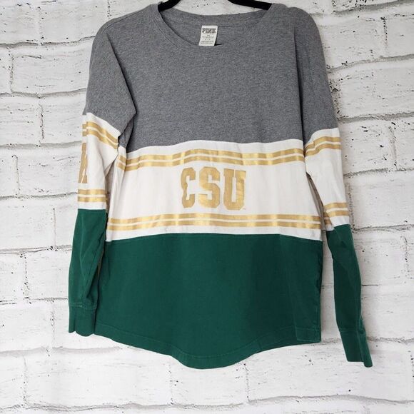 Victoria's Secret PINK 5th & Ocean CSU Fort Collins CO Long Sleeve Shirt Small - Picture 4 of 9